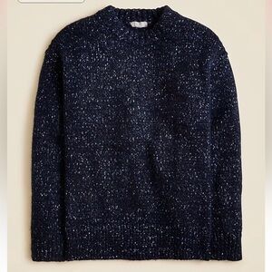 NWT J. Crew Navy Speckled Knit Sweater